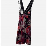 Silk Floral Print Dress