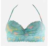 Blue Ruffled Swim Separates