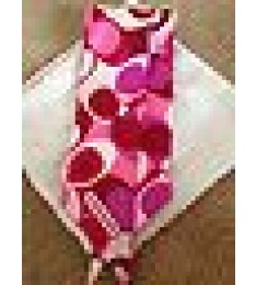 New Coach Pink/Red Signature "C" Heart Ponytail Scarf