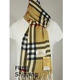 New Pashmina Scarf Shawl-Gold Black Plaids Checks~Silk Cashmere-Soft*Trendy