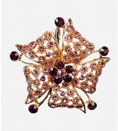 austrian crystal gold filled purple flower brooch-01.jpg