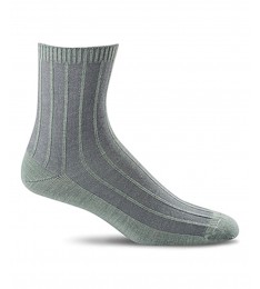 Celadon Wool-Blend Shadow Rib Ankle Socks 