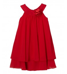 Red Rose Yoke Dress