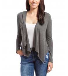 Charcoal Open Cardigan