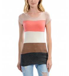 Multicolor Color Block Tee
