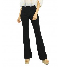 Black High-Waisted Flare Pants
