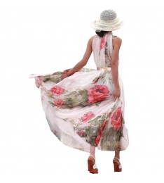 Long Multicolor Floral Dress