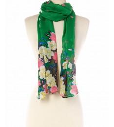 Green Floral Scarf