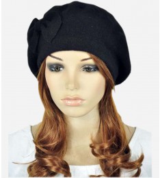 Winter Warm Rabbit Fur and Wool Womens Dress Hat Beanie Cap