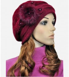 Winter Wool and Rabbit Fur Fashion Womens Dress Hat