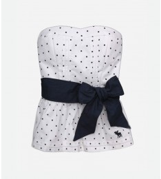 White & Black Polka Dots Tank Top