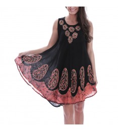 Floral Tie-Dye Shift Dress