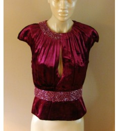 Velvet Beads Formal top