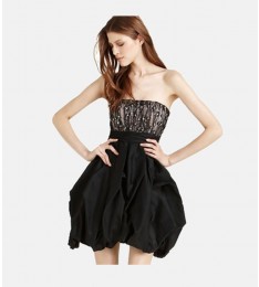 Embellished Bubble Crystal Beaded Dress