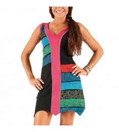 Multicolor Abstract Shift Dress 