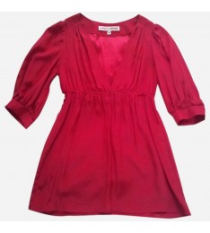 Red Silk Poet Blouse