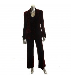 Golden Sapphire Velvet Pants Suit