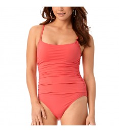 Watermelon Shirred One-Piece Swimsuit