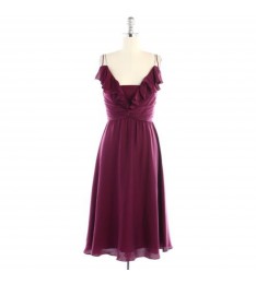 Berry Silk Couplet Dress