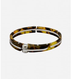 Faux Tortoise Shell Cuff Style Bracelet