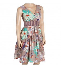 Lavender Floral Surplice Dress