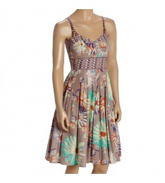 Lavender Floral Surplice Dress