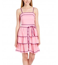 Peony & Purple Tiered Sleeveless Dress