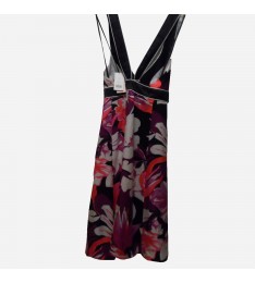 Silk Floral Print Dress