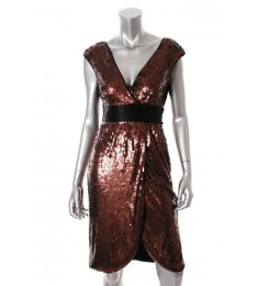Brown Sequins Dress