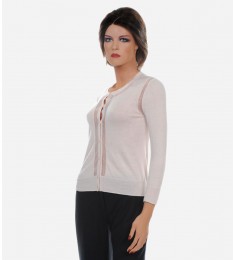 Corozo Silk Knit Glenna Button Down Cardigan
