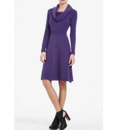Cowl Neck Sweater Dress