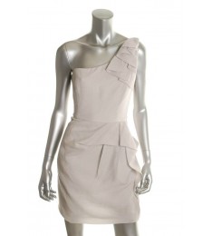 One-Shoulder Grey Clubwear Dress