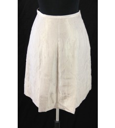 Shimmery Beige Silk A-line Skirt
