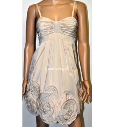 Taffeta Silk Beaded Cocktail Dress