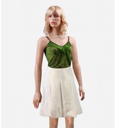 Floral Silk Blend Box Pleat Aline Dress Skirt