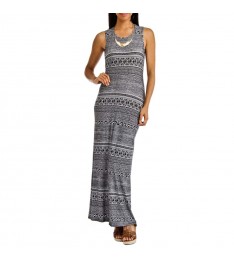 Mixed Black Winona Cutout Maxi Dress