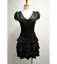 Black PartyRuffled Dress