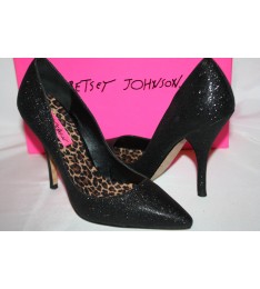 ICE Black Glitter Stiletto Heel