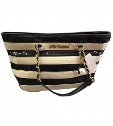 Black & White Sequins Handbag