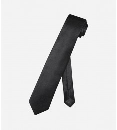 Black Skinny Silk Neck Tie