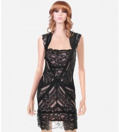 Black Lace Cocktail Dress