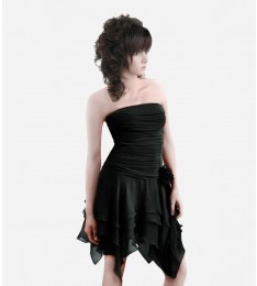 Black Ruffle Coctail Dress