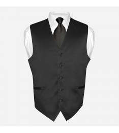 Black Tuxedo Waistcoat