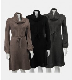 Cowl Neck Sweater Dress