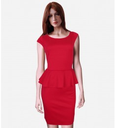 Peplum Party Cocktail Dress