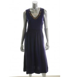 Purple Sequin Embellished Dress