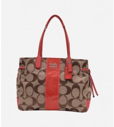 Chelsea Signature Stripe Shoulder Tote Bag
