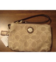 Poppy Signature Metallic Purse/Wallet Wristlet