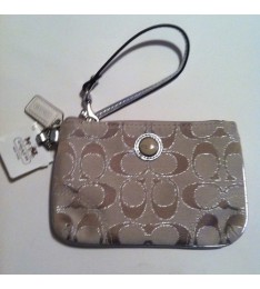 Poppy Signature Sateen Wristlet Purse
