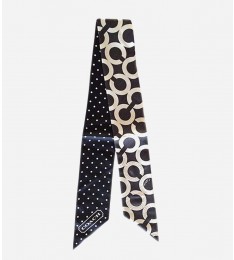 Coach BROWN DAISY OCELOT PONY TAIL SCARF